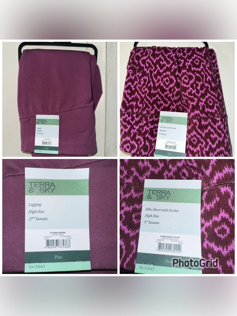 Terrra & Sky Leggings And Biker Shorts